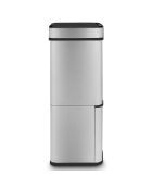 42+11+11L grauer Sortierbehälter — 42x31,5x78,5 cm