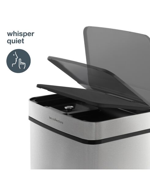 42+11+11L grauer Sortierbehälter — 42x31,5x78,5 cm