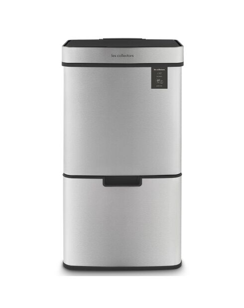 47+11+11L grauer Sortierbehälter — 42x31,5x82,5 cm