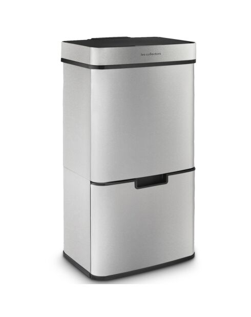 47+11+11L grauer Sortierbehälter — 42x31,5x82,5 cm