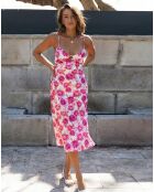 Robe Maya imprimée floral blanche