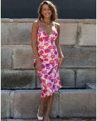 Robe Maya imprimée floral blanche