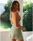 Robe Manou imprimée verte