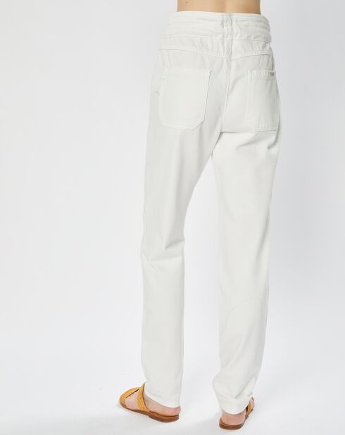 Pantaloni dritti Thais ecru