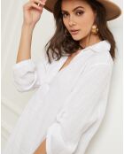 Robe 100% Lin Basta blanche