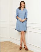Robe 100% Lin Basta indigo