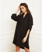 Robe 100% Lin Basta noire