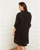 Robe 100% Lin Basta noire