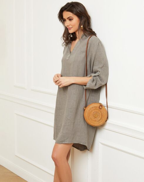 Robe 100% Lin Basta taupe