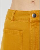 Pantalon en Coton évasé James ocre