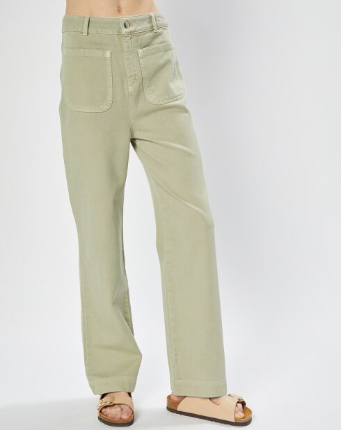 Pantalon en Coton évasé James kaki
