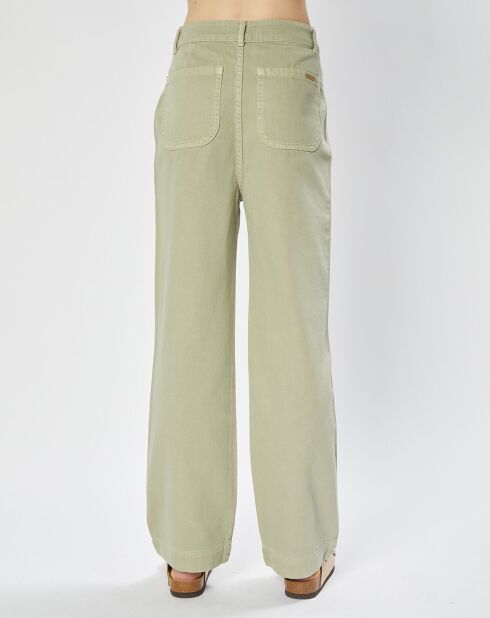 Pantalon en Coton évasé James kaki