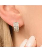 Anaidéia 1 karaat witgouden diamanten oorbellen