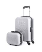 Kabinenkoffer 4 Einzelräder & Vanity Francette-H 50/30 cm grau