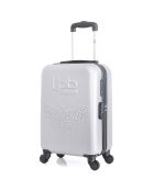 Kabinenkoffer 4 Einzelräder & Vanity Francette-H 50/30 cm grau