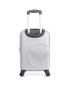 Kabinenkoffer 4 Einzelräder & Vanity Francette-H 50/30 cm grau