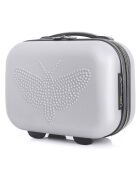 Kabinenkoffer 4 Einzelräder & Vanity Francette-H 50/30 cm grau