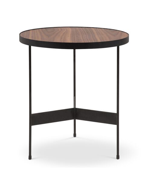 Table basse Lou noyer - D.43x50 cm