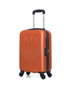 Handkoffer met 4 enkele wielen & Vanity Francette-H 50/30 cm steenrood