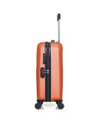 Handkoffer met 4 enkele wielen & Vanity Francette-H 50/30 cm steenrood