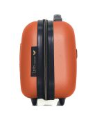 Handkoffer met 4 enkele wielen & Vanity Francette-H 50/30 cm steenrood