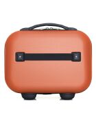 Handkoffer met 4 enkele wielen & Vanity Francette-H 50/30 cm steenrood