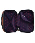 Handkoffer met 4 enkele wielen & Vanity Francette-H 50/30 cm steenrood