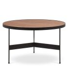 Table basse Lou noyer - D.60x40 cm