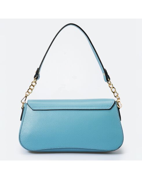 Sac porté épaule en Cuir Alma bleu - 27x8x15 cm