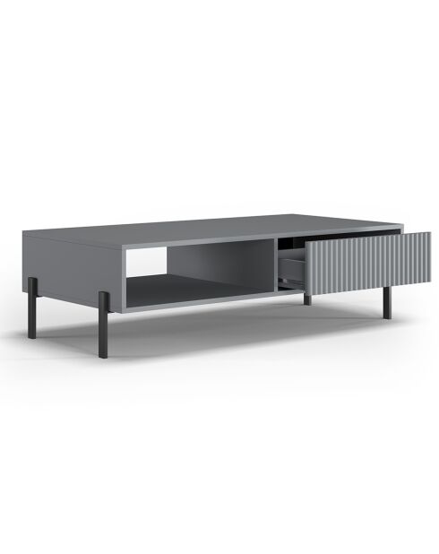 Table Basse Archer grise - 120x60x35 cm