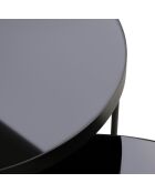 Table basse Lou noire - D.90x30 cm