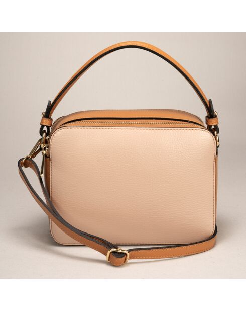 Sac à main en Cuir Bonnie poudre - 21.5x8x17 cm