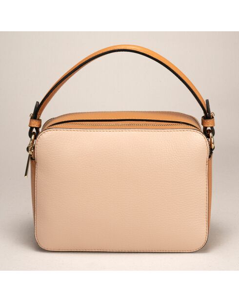 Sac à main en Cuir Bonnie poudre - 21.5x8x17 cm