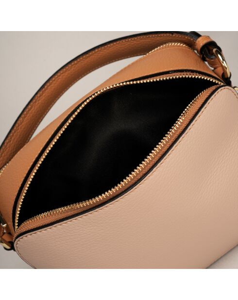 Sac à main en Cuir Bonnie poudre - 21.5x8x17 cm
