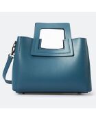 Bolso de piel Anthea royal - 32x11x20 cm
