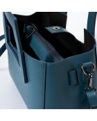 Bolso de piel Anthea royal - 32x11x20 cm