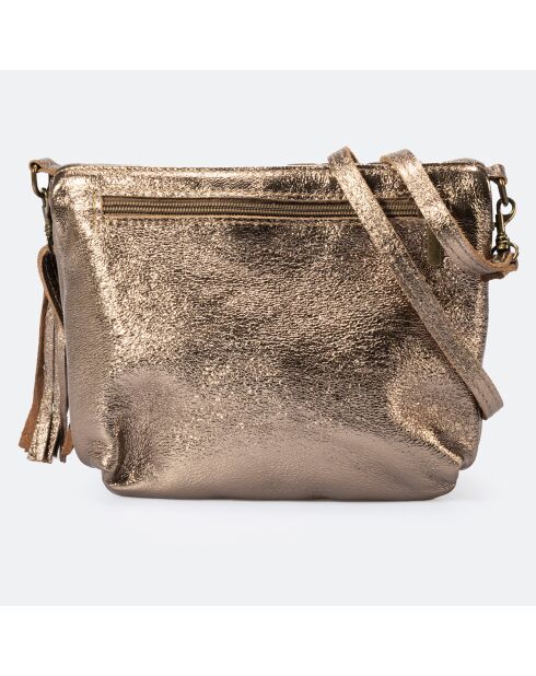 Sac bandoulière en Cuir Agata metal gun - 24x4x18 cm