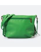 Sac bandoulière en Cuir Agata pomme - 24x4x18 cm