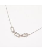 Collier Diamants 0.13 ct or blanc