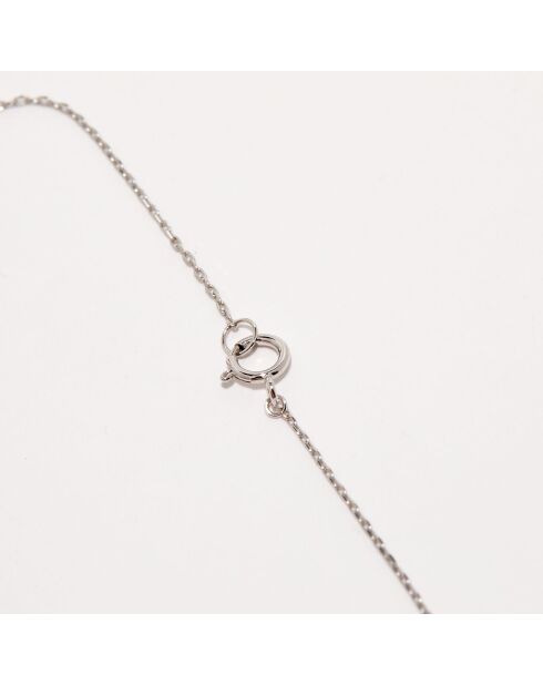 Halsketting met witgouden diamanten van 0,13 karaat