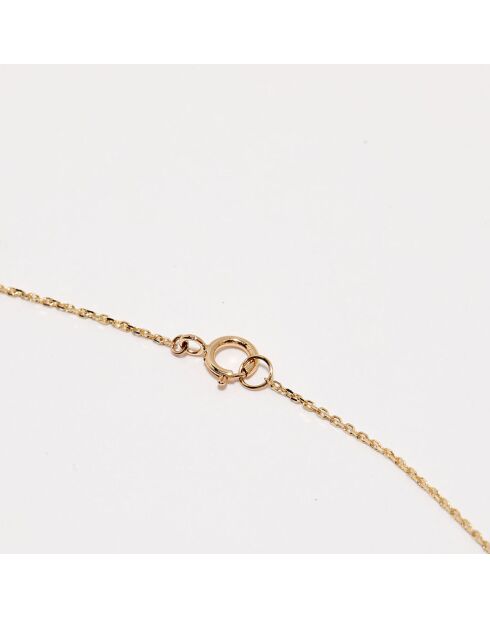 Collier Diamants 0.13 ct or jaune