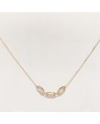 Collier Diamants 0.13 ct or jaune