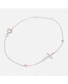 Bracelet Diamants 0.095 ct or blanc