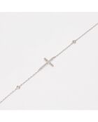 Bracelet Diamants 0.095 ct or blanc