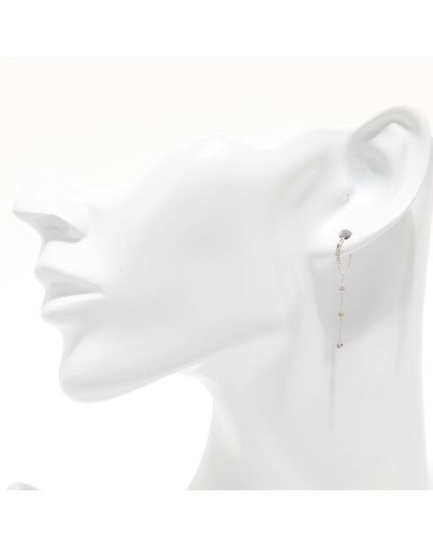 Sunshine Hoop Ohrringe Diamanten 0,12 Karat Weißgold