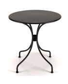 Table de jardin Vianney 2 personnes noire - 70x70x72 cm