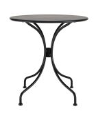 Table de jardin Vianney 2 personnes noire - 70x70x72 cm