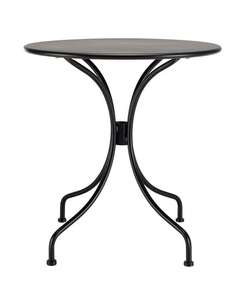 Vianney Gartentisch für 2 Personen schwarz - 70x70x72 cm