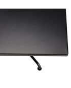 Table de jardin Vianney 2 personnes noire - 70x70x72 cm