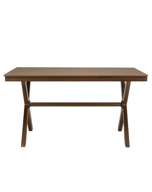 Table de jardin Vianney 4 personnes bois  - 140x79x76 cm